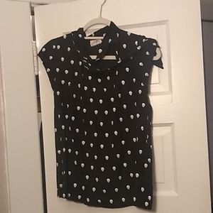 Circus Anna Skulls Blouse size UK 12, US 8